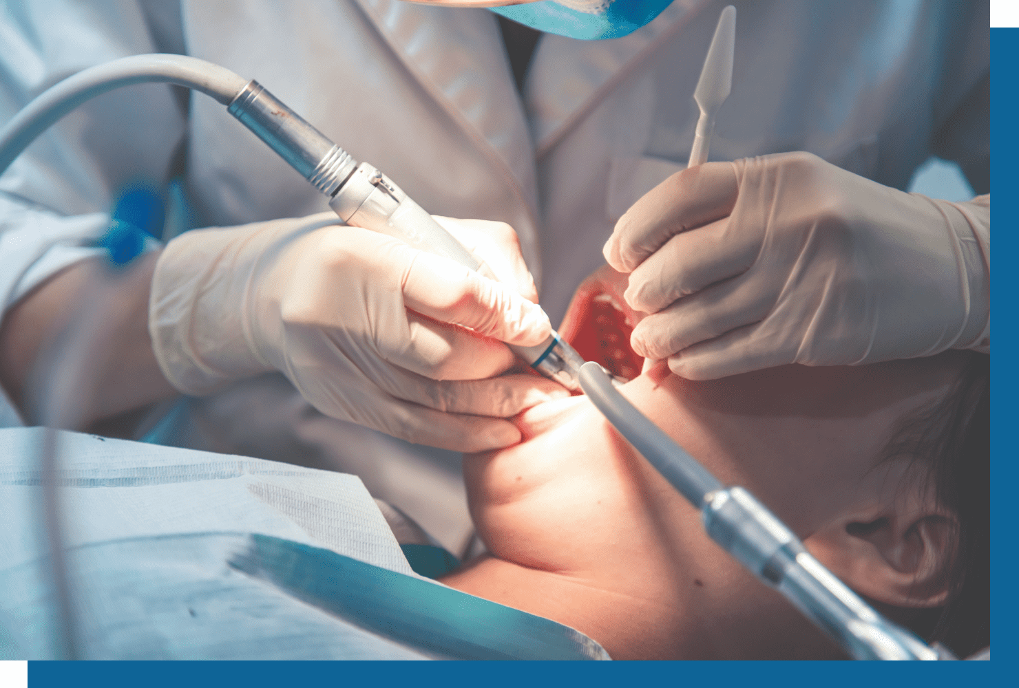 dentist working on a patient